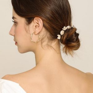 Flower hairpins (2pcs) – Λουλουδάτα κοκαλάκια 03